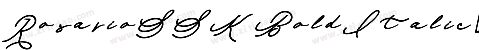 RosarioSSK BoldItalic字体转换